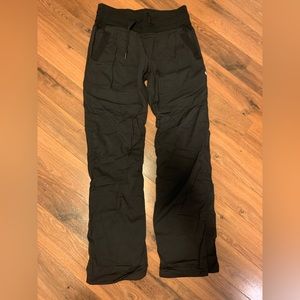 Lululemon black dance studio pants.